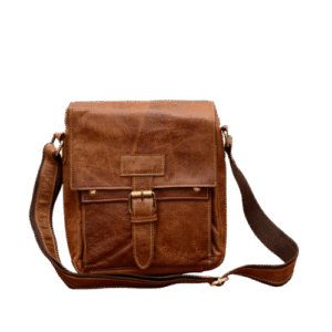 heritage leather messenger bag