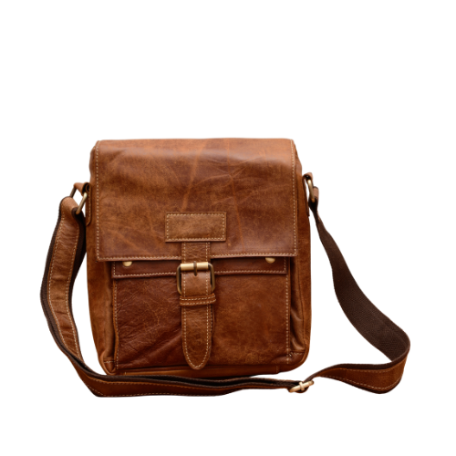heritage leather messenger bag
