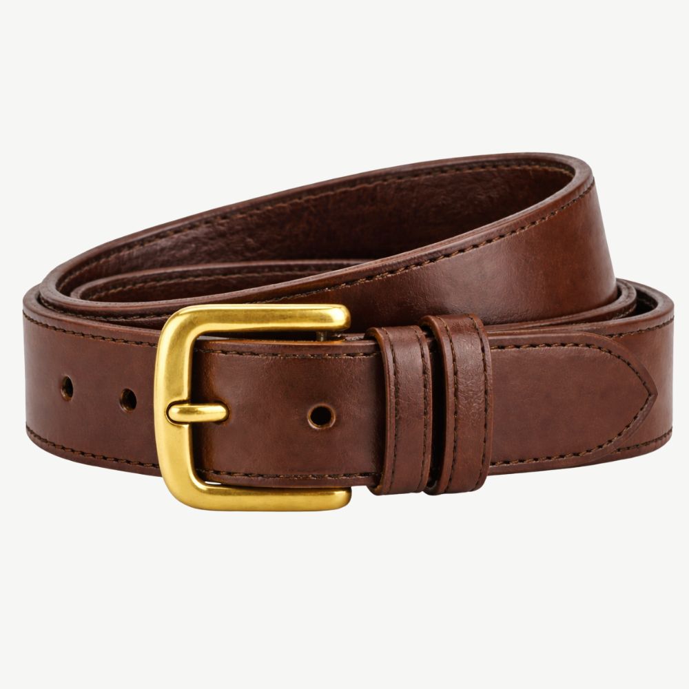Brown Thick Leather Belt