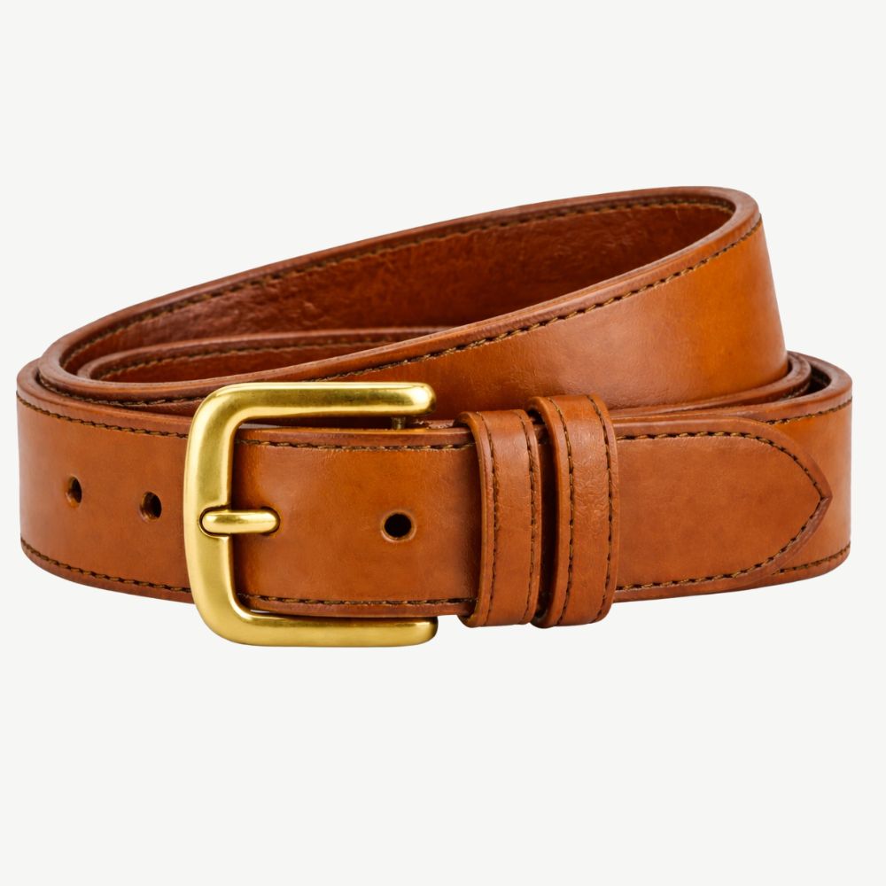 Tan Thick Leather Belt